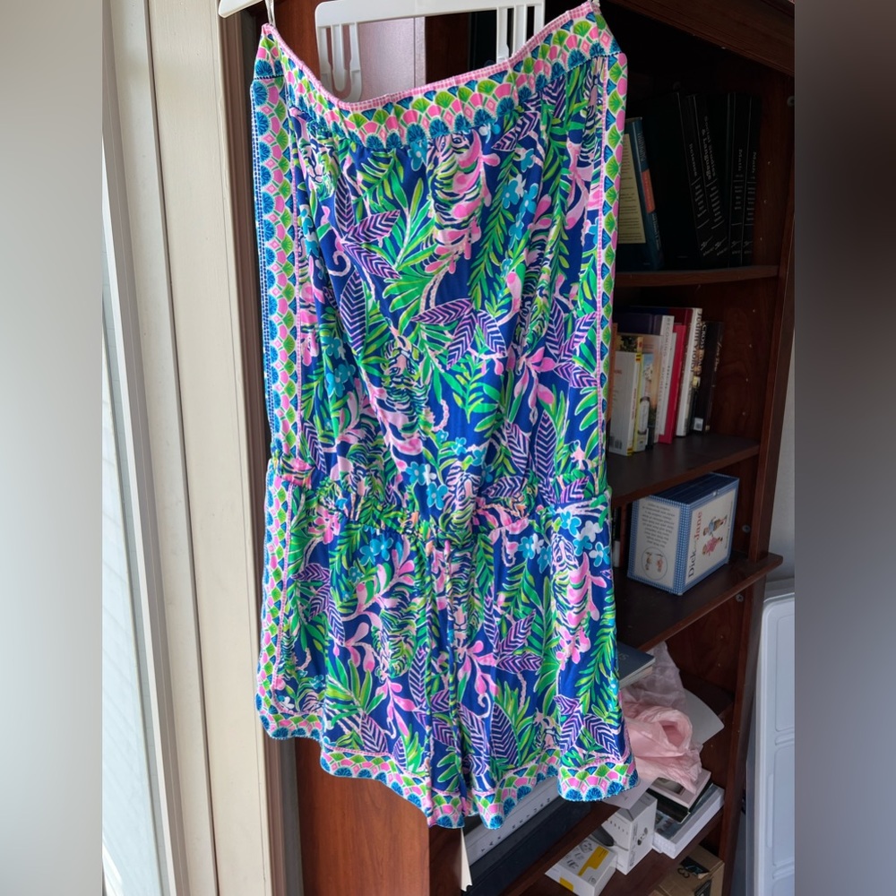 Lilly Pulitzer Romper Strapless EUC